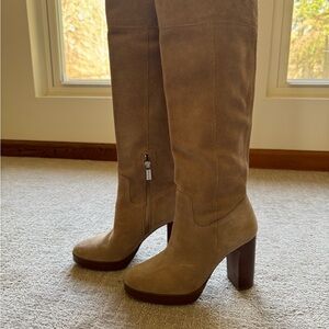 Michael Kors Tan Knee-High Women's Boots, size 7M